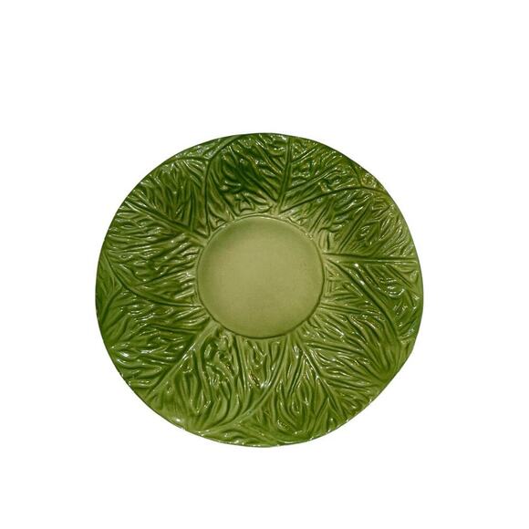 Portugal Cabbage Ware Signed John Buck Leaf Lidded Soup Tureen & Under Plate - Picture 7 of 15